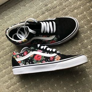 floral vans sneakers